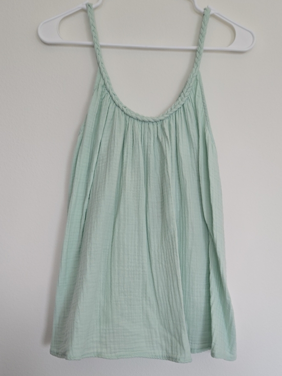 Universal Thread Tops - Light Mint Braided-Strap Sleeveless Top